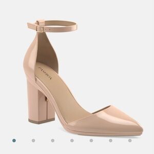 Pashion Footwear D’orsay Nude 3in Block Heel size 7.5
